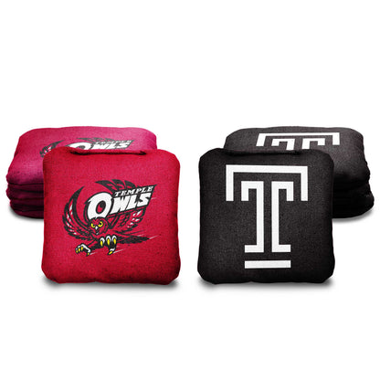 Temple University Cornhole Bags - 8 Cornhole Bags