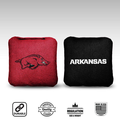 University of Arkansas Cornhole Bags - 8 Cornhole Bags