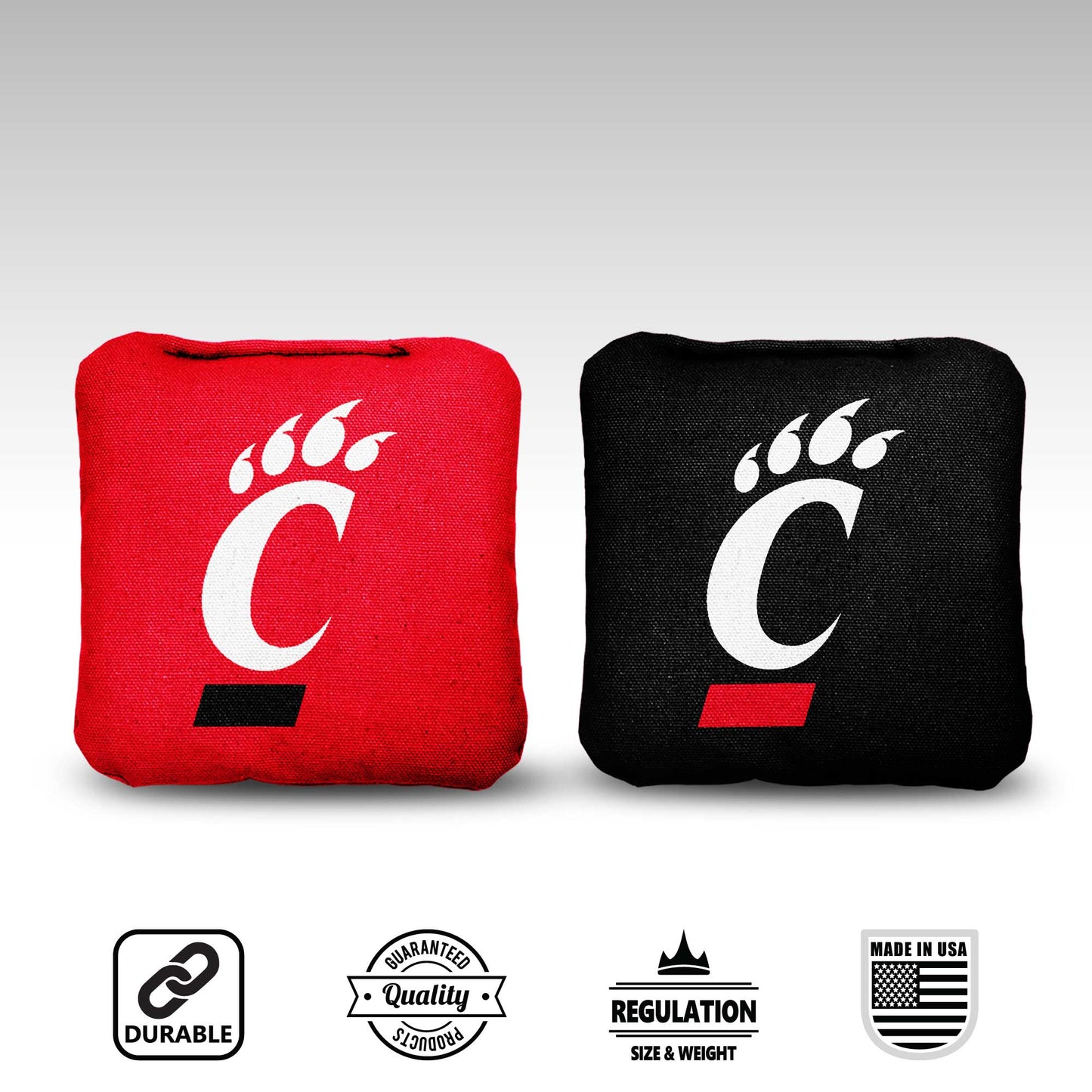 University of Cincinnati Cornhole Bags - 8 Cornhole Bags