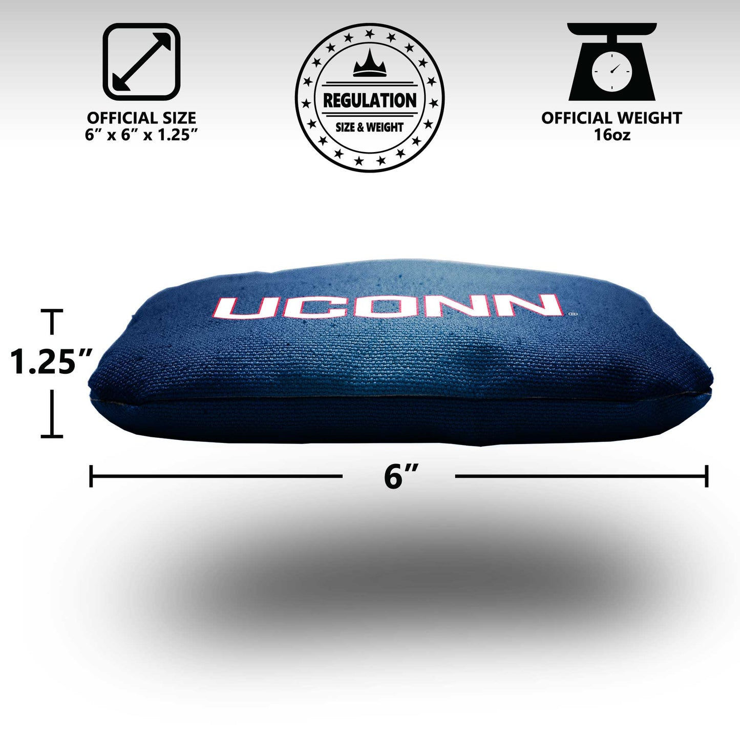 University of Connecticut Cornhole Bags - 8 Cornhole Bags