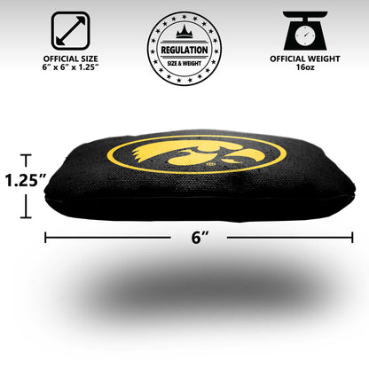 University of Iowa Cornhole Bags - 8 Cornhole Bags