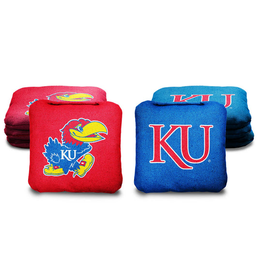 University of Kansas Cornhole Bags - 8 Cornhole Bags