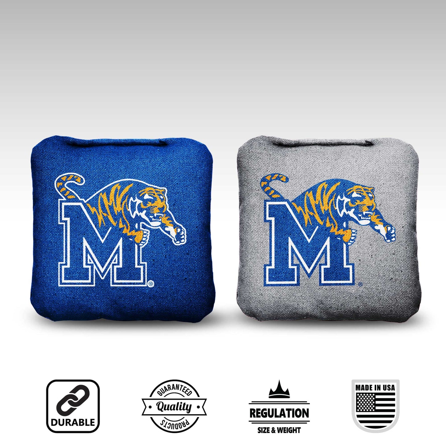 University of Memphis Cornhole Bags - 8 Cornhole Bags