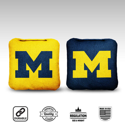 University of Michigan Cornhole Bags - 8 Cornhole Bags