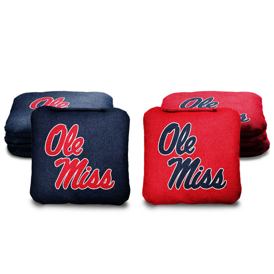 University of Mississippi Cornhole Bags - 8 Cornhole Bags