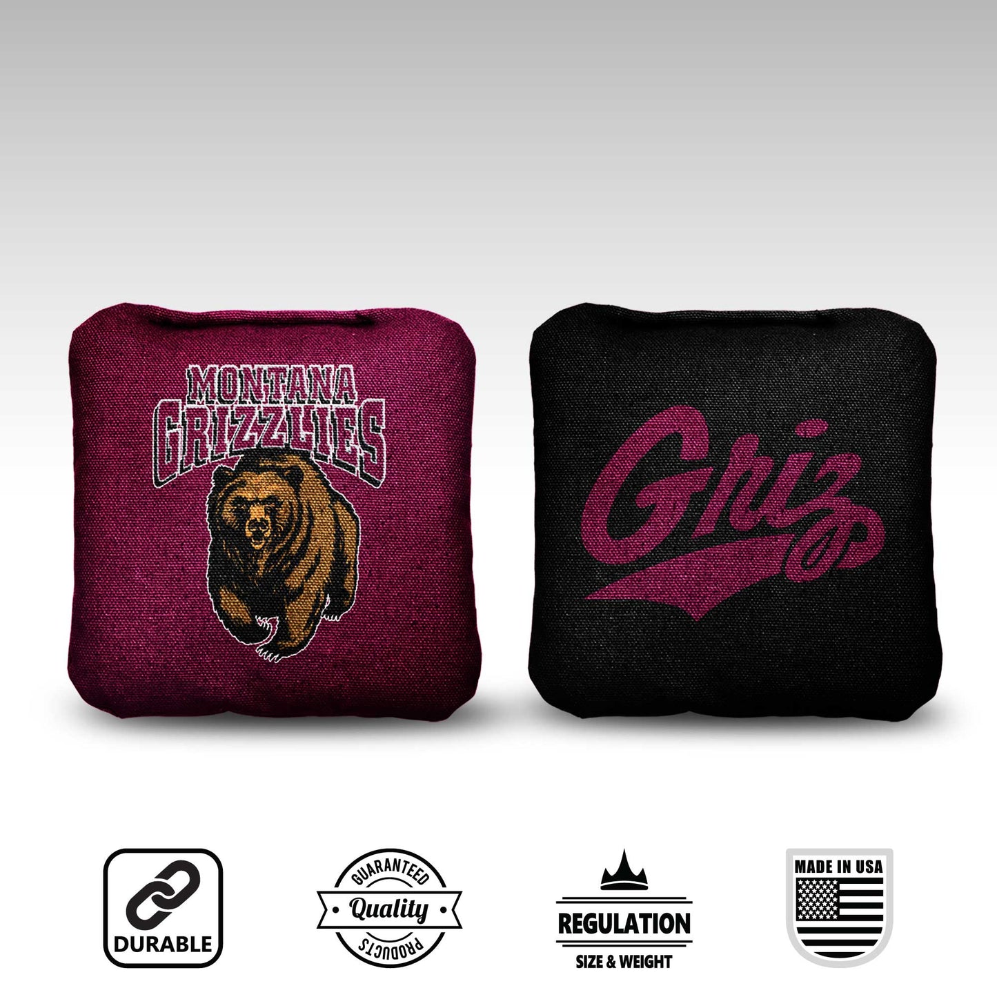 University of Montana Cornhole Bags - 8 Cornhole Bags