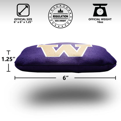 University of Washington Cornhole Bags - 8 Cornhole Bags