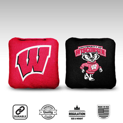University of Wisconsin Cornhole Bags - 8 Cornhole Bags