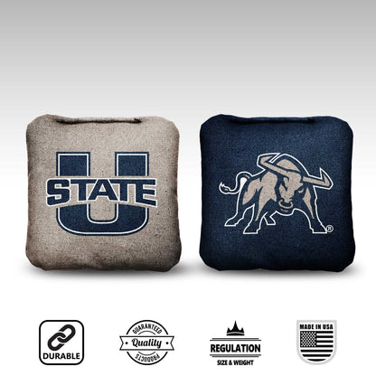 Utah State University Cornhole Bags - 8 Cornhole Bags