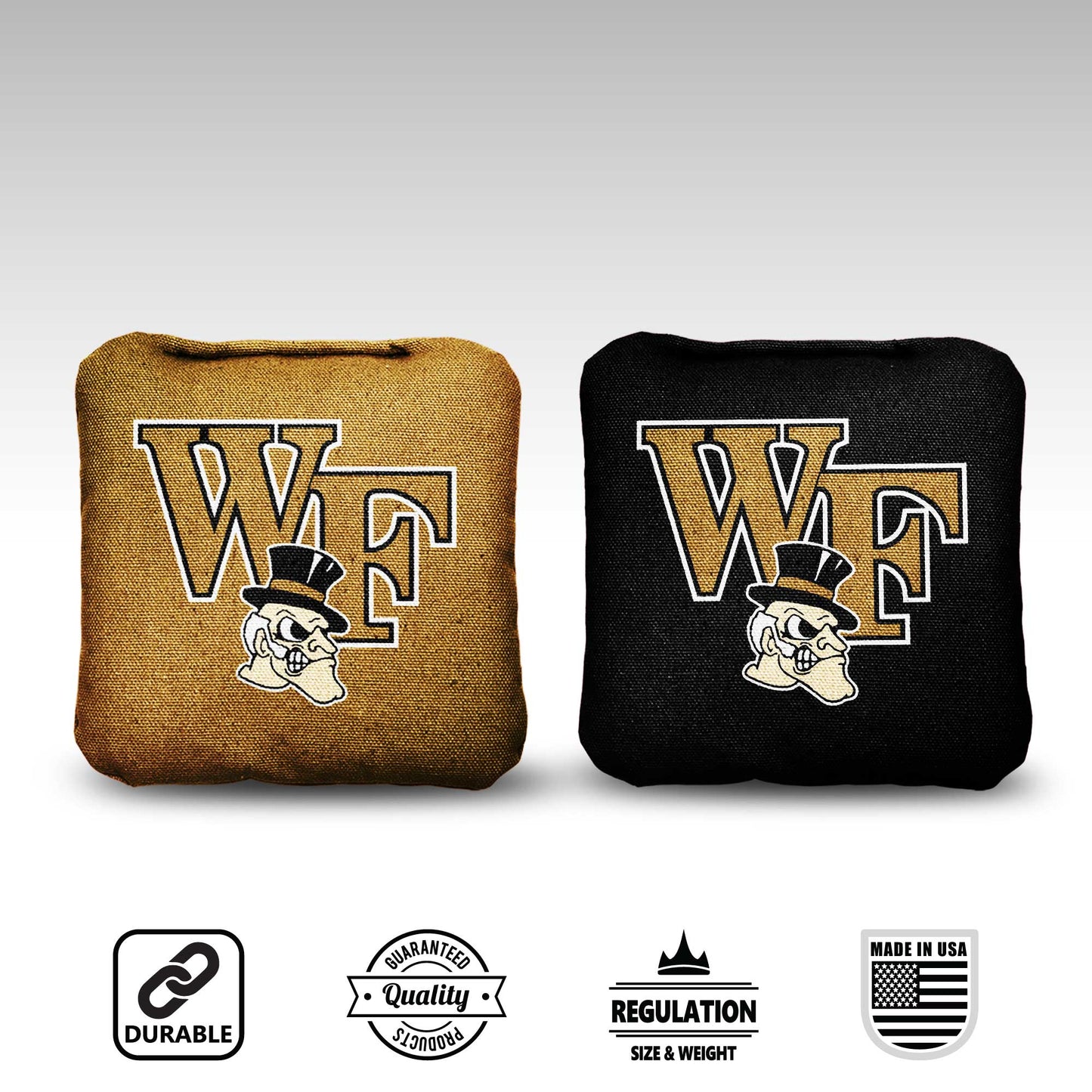 Wake Forest University Cornhole Bags - 8 Cornhole Bags