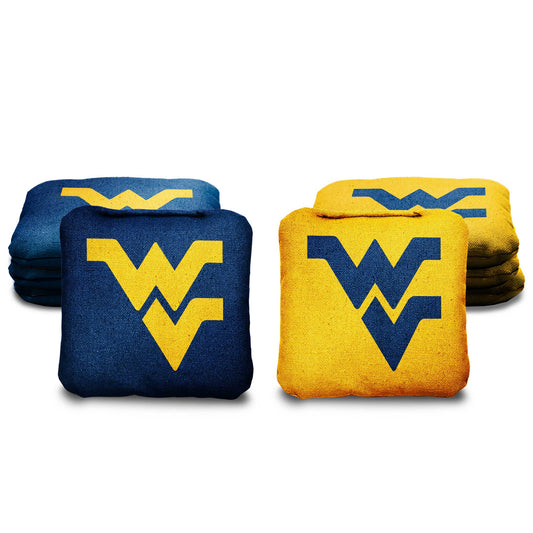 West Virginia University Cornhole Bags - 8 Cornhole Bags