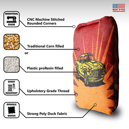 The American Muscles - 8 Cornhole Bags