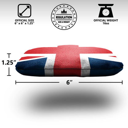 The Brits and Mericas - 8 Cornhole Bags