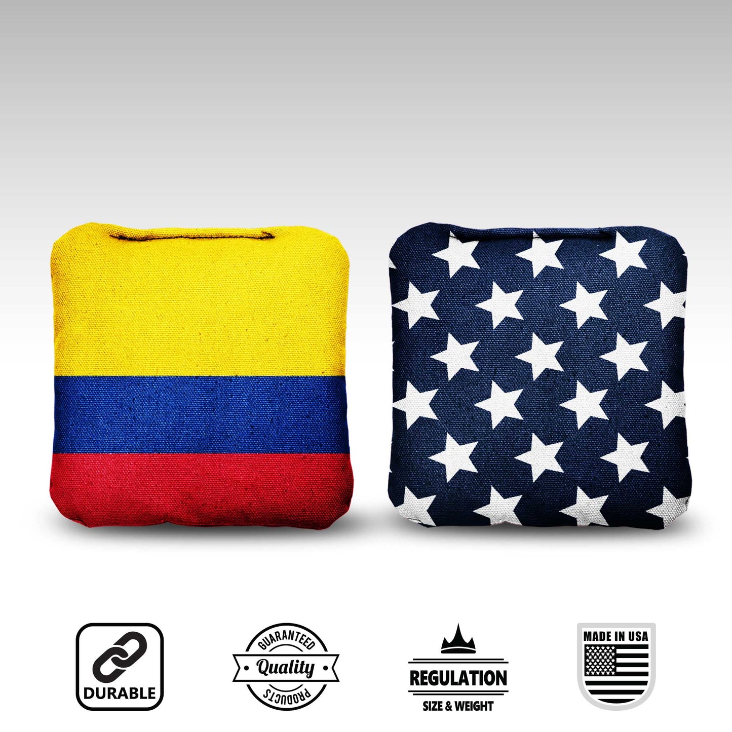The Columbians and Mericas - 8 Cornhole Bags