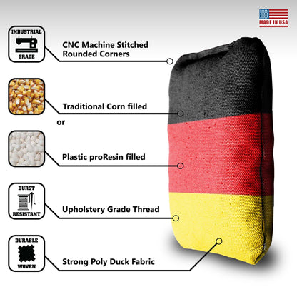 The Deutschlands and Mericas - 8 Cornhole Bags