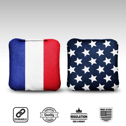 The French and Mericas - 8 Cornhole Bags