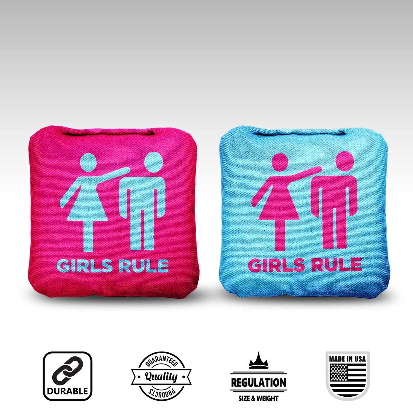 The Girls Rule - 8 Cornhole Bags