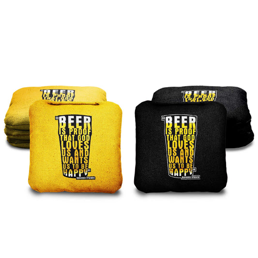The God Loves Beers - 8 Cornhole Bags