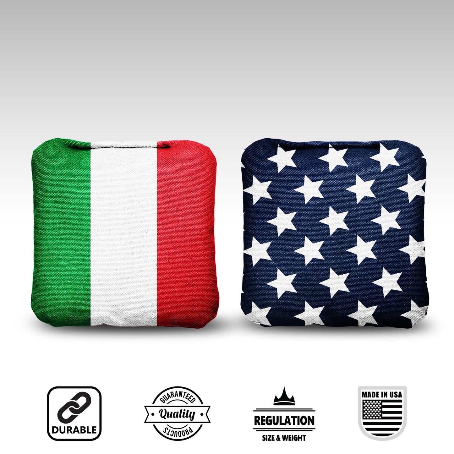 The Italians and Mericas - 8 Cornhole Bags