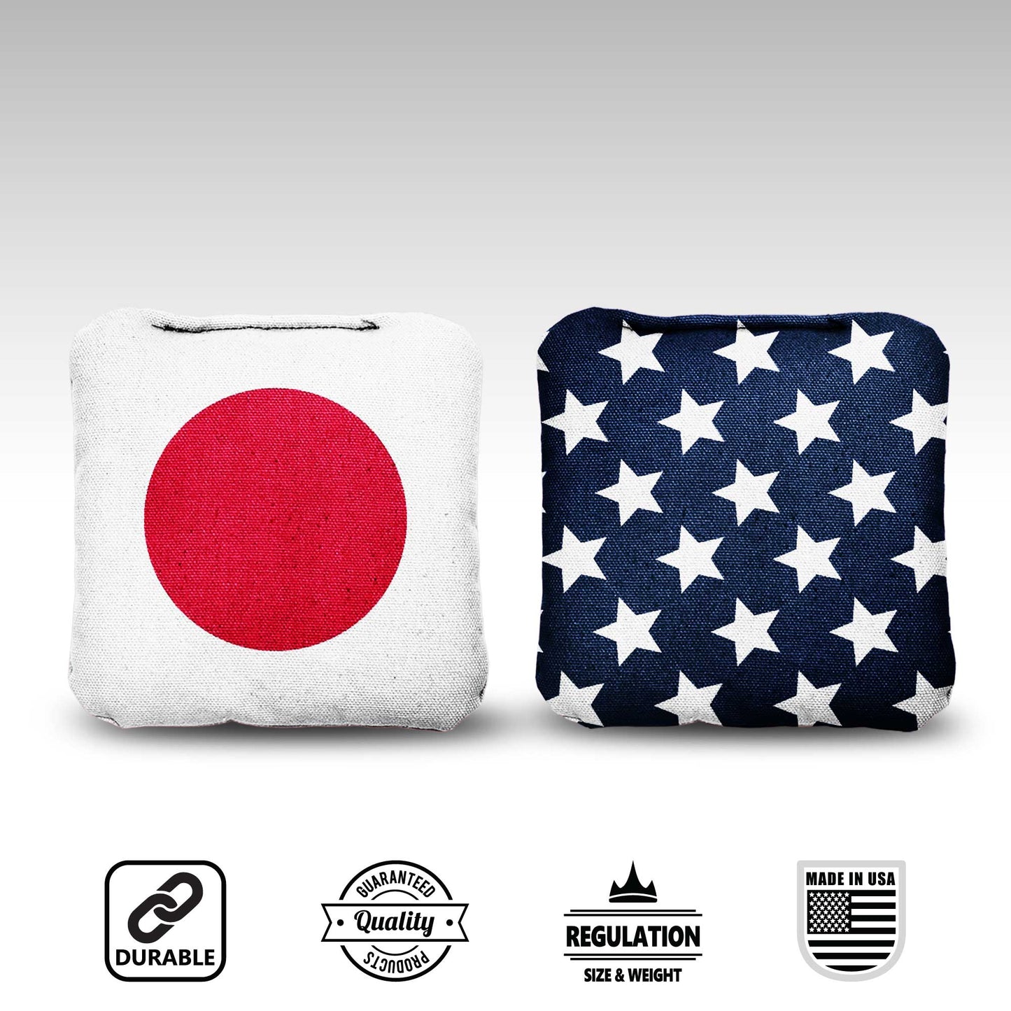 The Japanese and Mericas - 8 Cornhole Bags