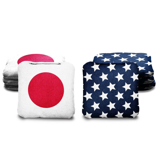 The Japanese and Mericas - 8 Cornhole Bags