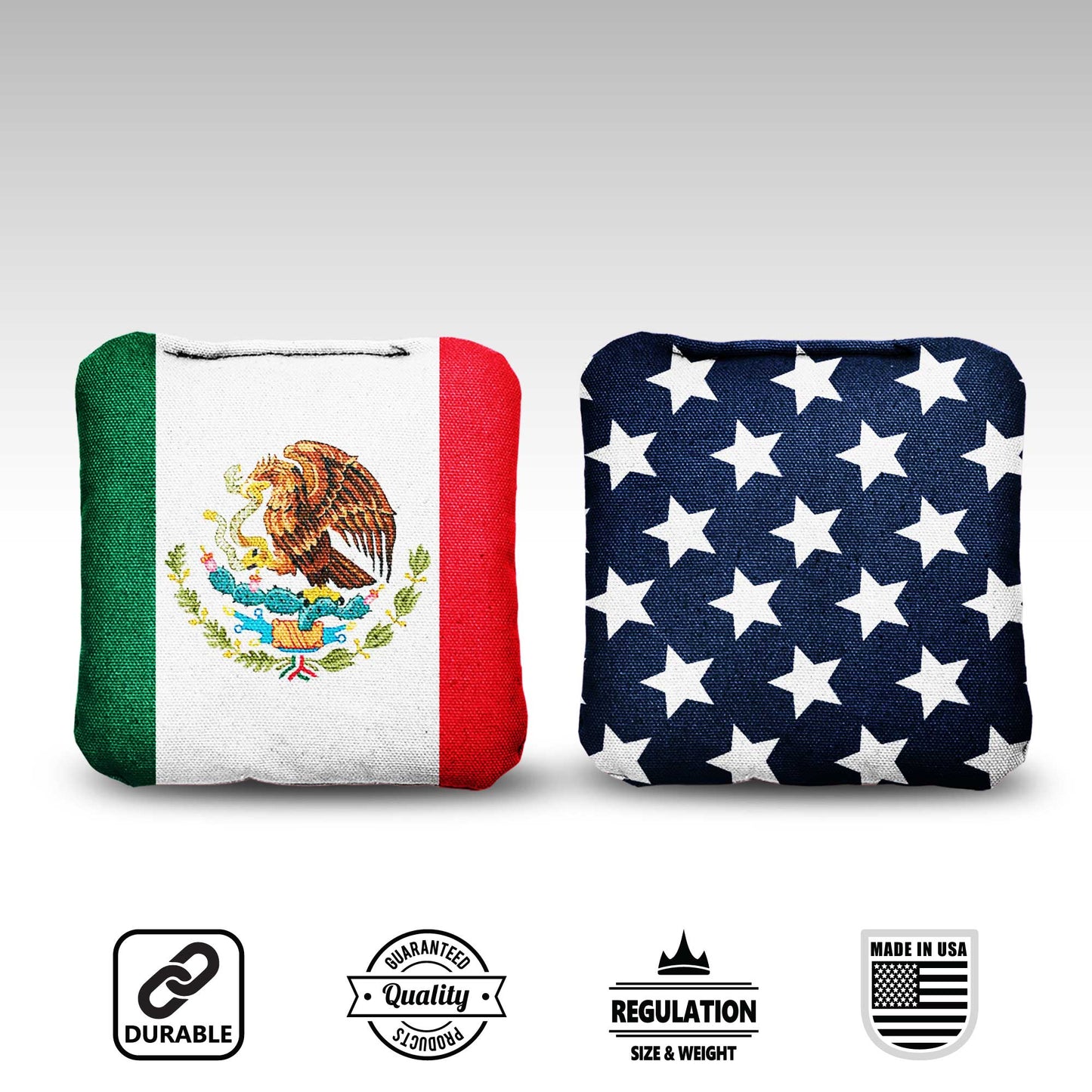 The Mexi(Cans) and Mericas - 8 Cornhole Bags