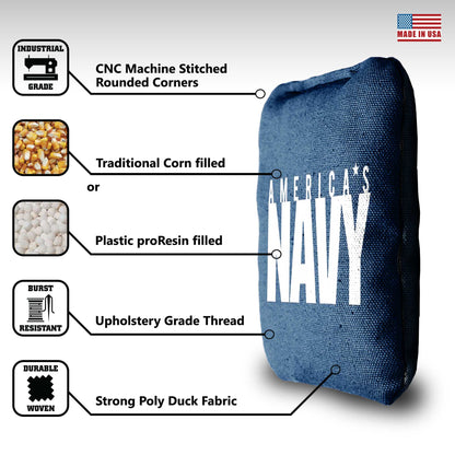 The Naval Forces - 8 Cornhole Bags