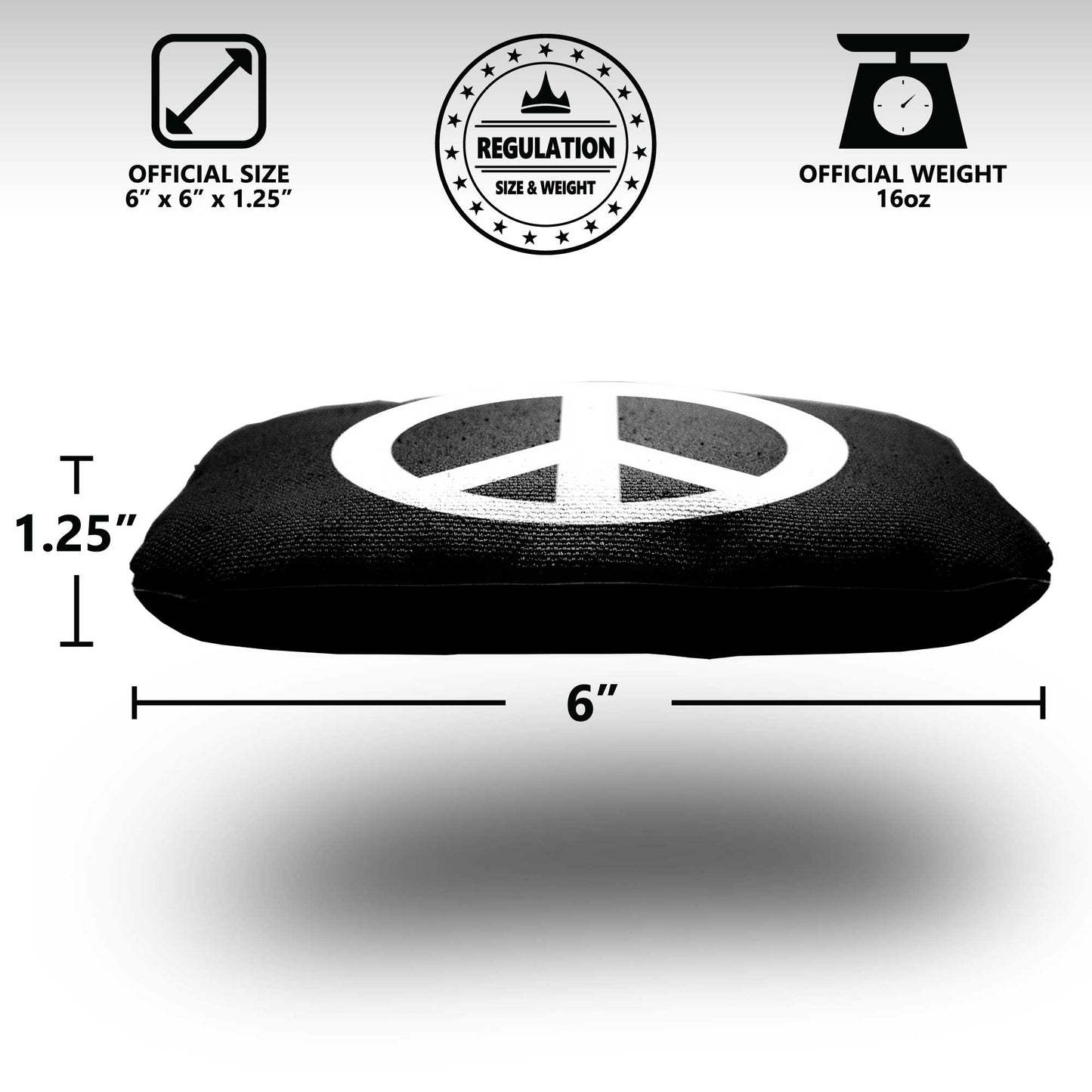 The Peace Signs - 8 Cornhole Bags