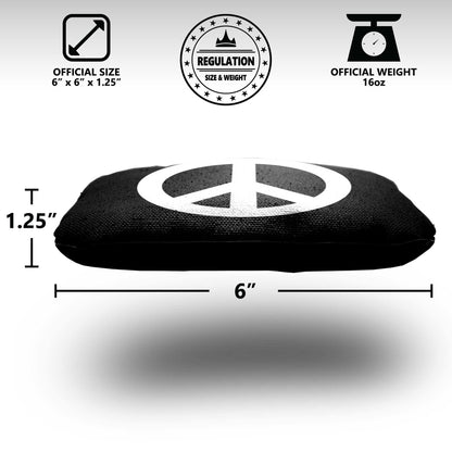 The Peace Signs - 8 Cornhole Bags