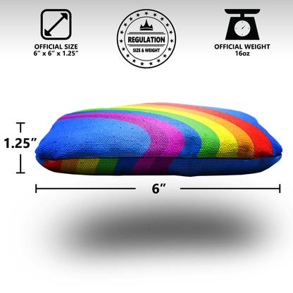 The Rainbows - 8 Cornhole Bags