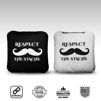 The Staches - 8 Cornhole Bags
