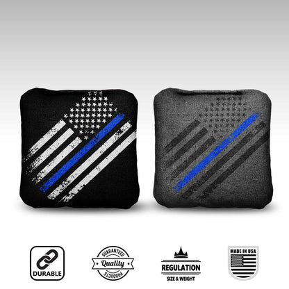 The Thin Blue Lines (Flag) - 8 Cornhole Bags