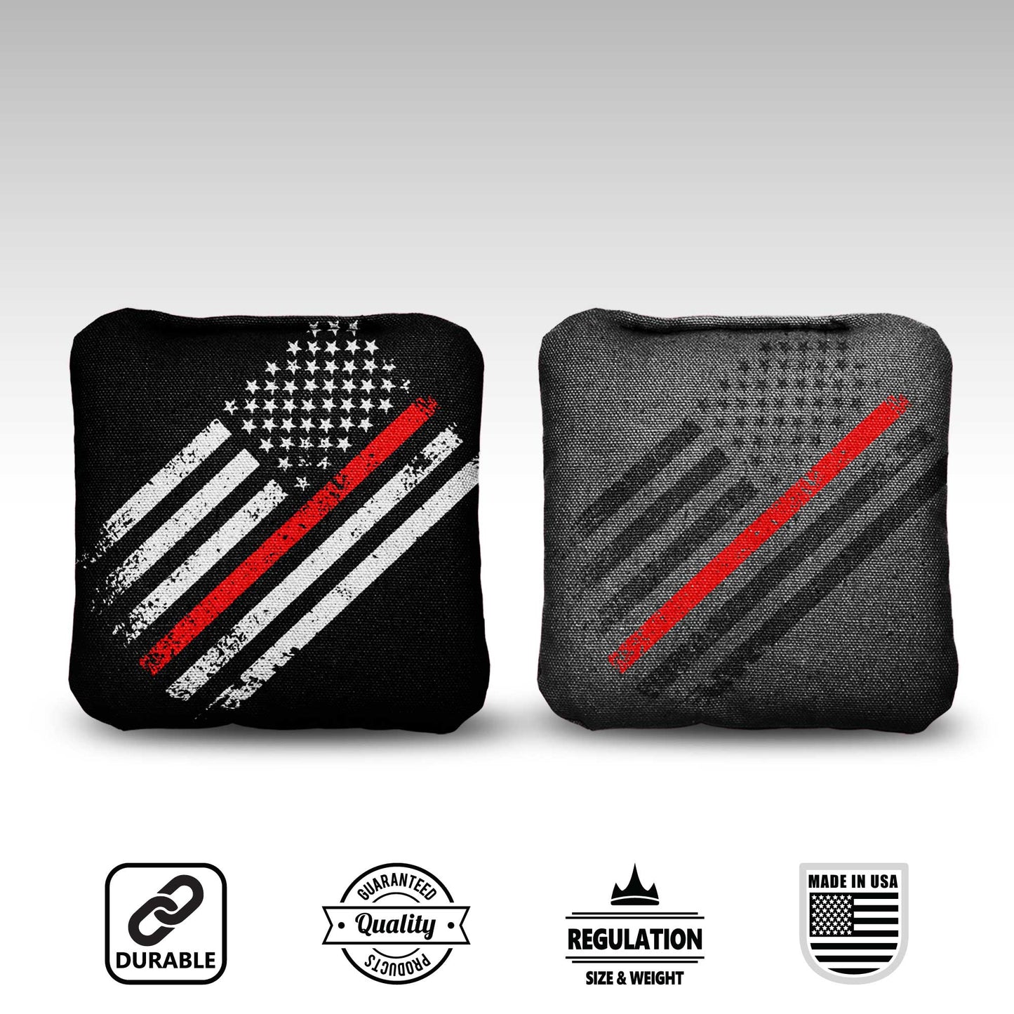 The Thin Red Lines (Flag) - 8 Cornhole Bags